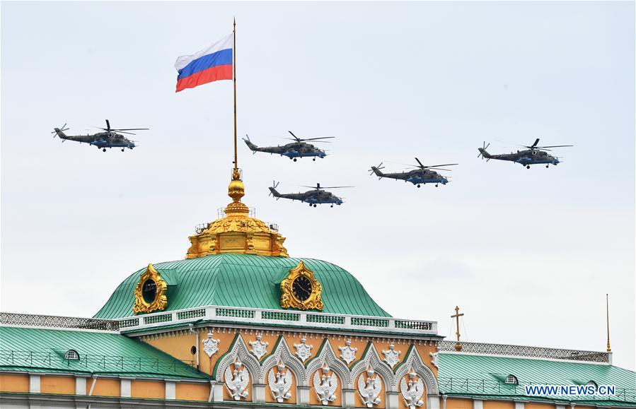 RUSSIA-MOSCOW-VICTORY DAY-AIR PARADE REHEARSAL