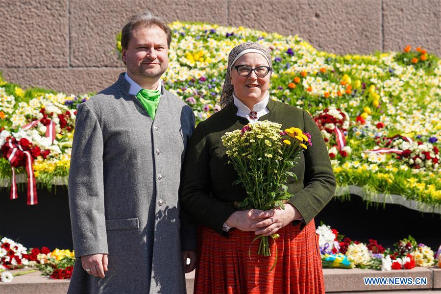 LATVIA-RIGA-COVID-19-DECLARATION OF INDEPENDENCE-ANNIVERSARY