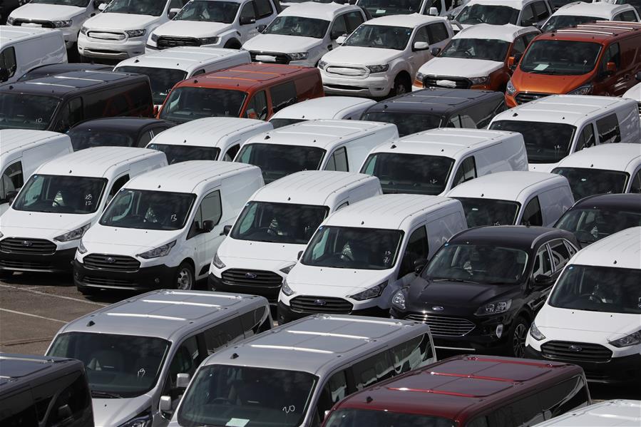 BRITAIN-COVID-19-CAR SALES-RECORD LOW