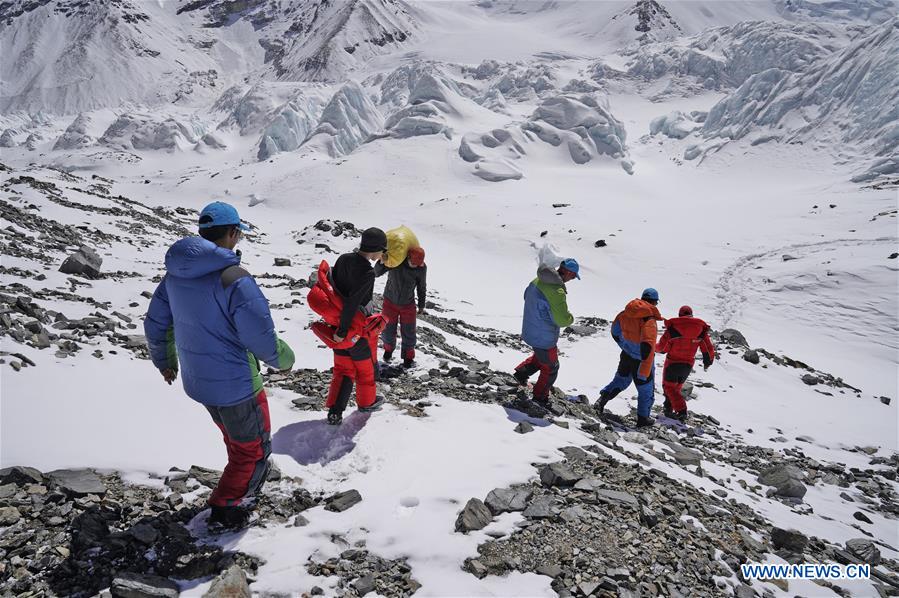 (InTibet)CHINA-TIBET-MOUNT QOMOLANGMA-REMEASUREMENT-ADVANCE CAMP (CN) 