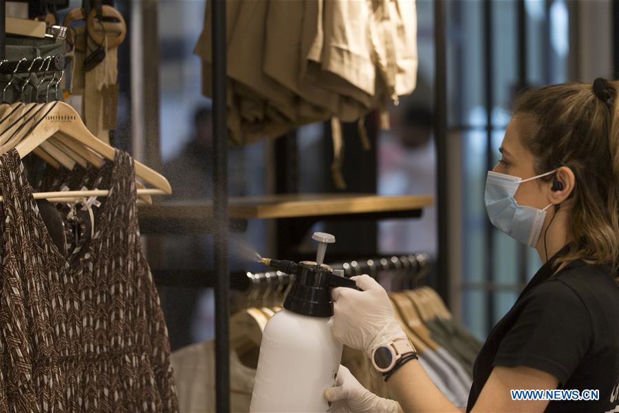 GREECE-ATHENS-ERMOU STREET-SHOPS-REOPENING