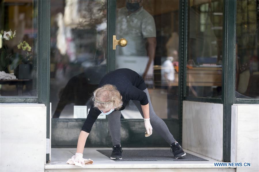 GREECE-ATHENS-ERMOU STREET-SHOPS-REOPENING