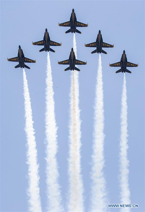 U.S.-CHICAGO-BLUE ANGELS-COVID-19-FLYOVER