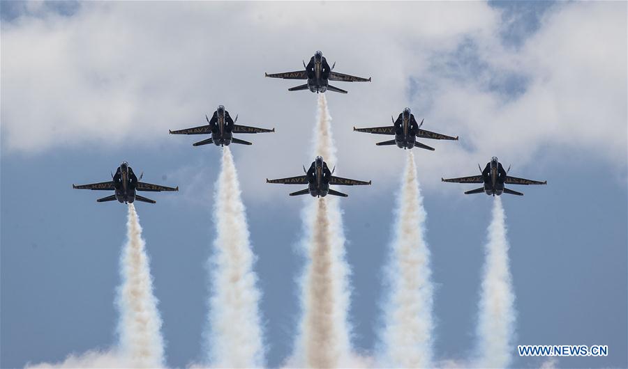 U.S.-CHICAGO-BLUE ANGELS-COVID-19-FLYOVER