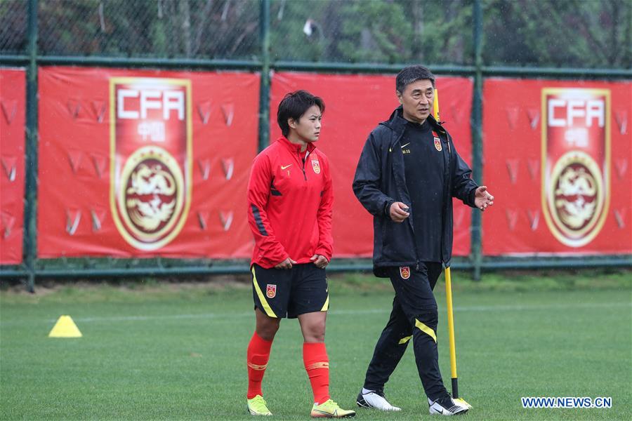 (SP)CHINA-SUZHOU-FOOTBALL-CHINA'S WOMEN'S NATIONAL TEAM-TRAINING SESSION (CN)