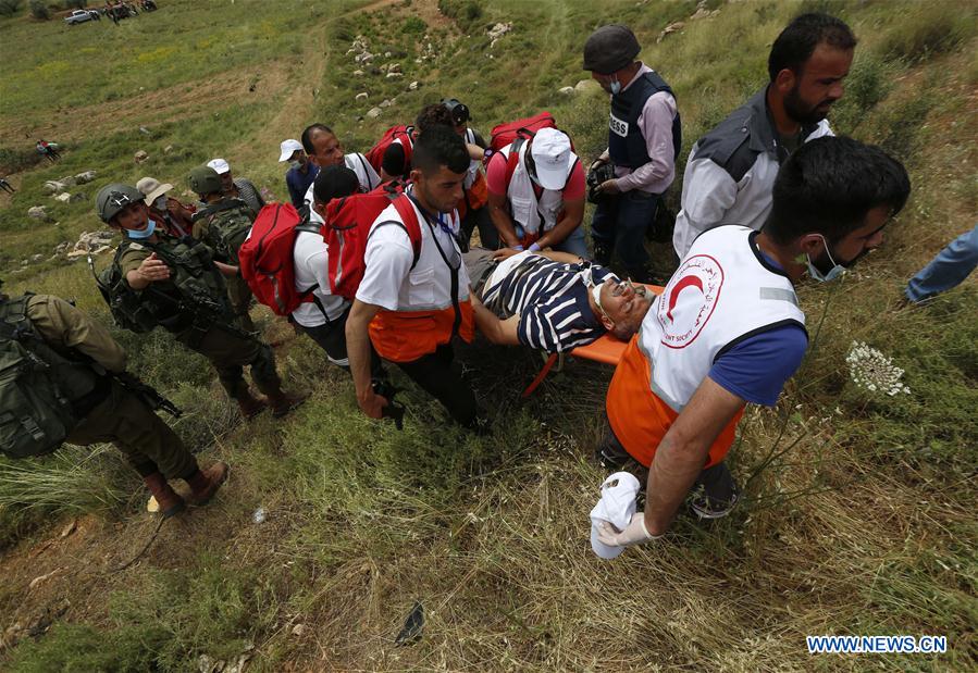 MIDEAST-NABLUS-NAKBA DAY-CLASHES