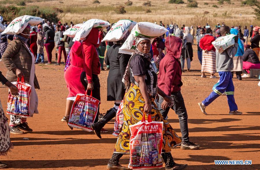 SOUTH AFRICA-PRETORIA-COVID-19-FOOD DISTRIBUTION