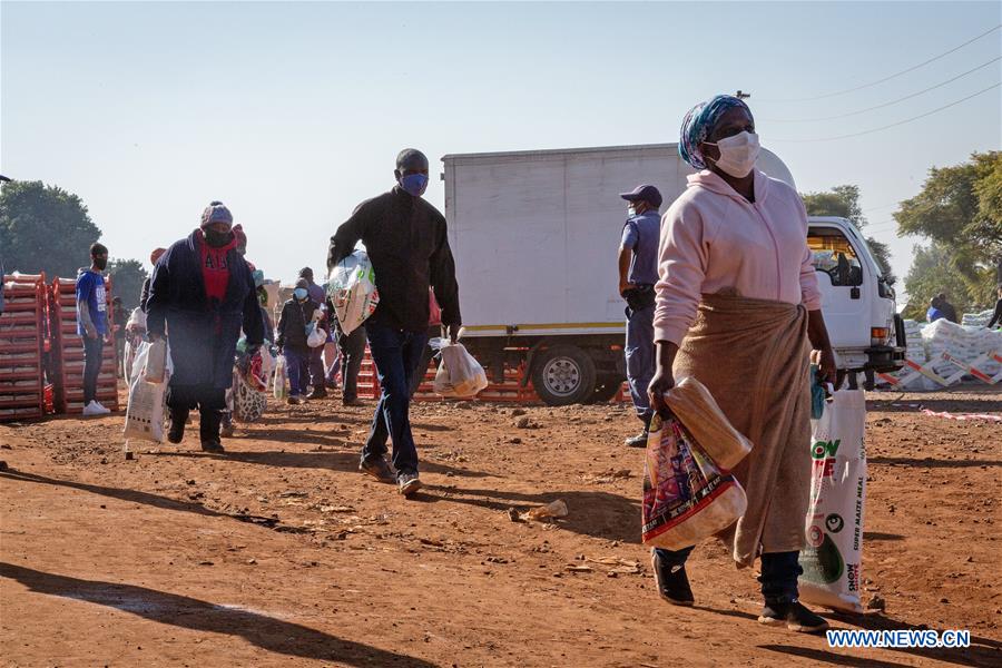 SOUTH AFRICA-PRETORIA-COVID-19-FOOD DISTRIBUTION