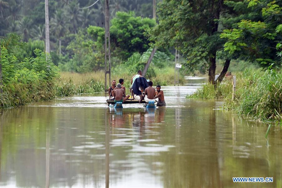 floodwaters wreak havoc in ratnapura, sri lanka - xinhua