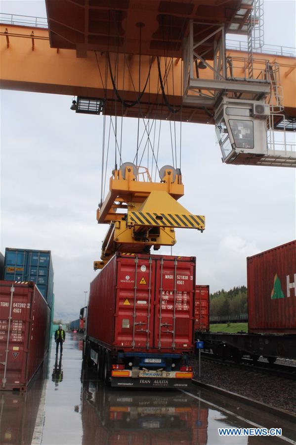 LITHUANIA-VILNIUS-CHINA-FREIGHT TRAIN