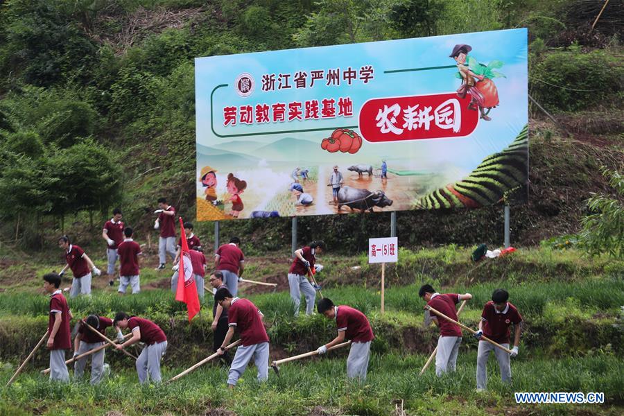 CHINA-ZHEJIANG-JIANDE-MIDDLE SCHOOL-LABOUR EDUCATION (CN)