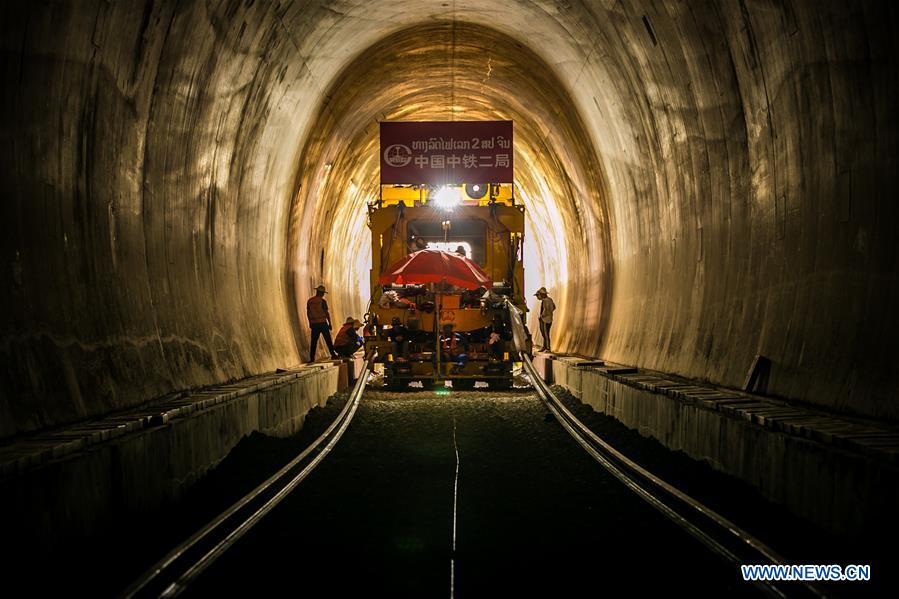 LAOS-VIENTIANE PROVINCE-CHINA-LAOS RAILWAY-BAN NONG KHAY TUNNEL