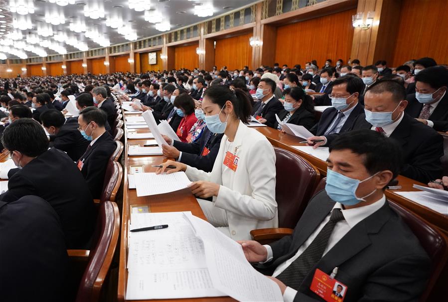 (TWO SESSIONS)CHINA-BEIJING-NPC-ANNUAL SESSION-SECOND PLENARY MEETING (CN)