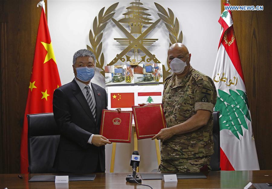 LEBANON-BEIRUT-COVID-19-CHINA-PLA-DONATION