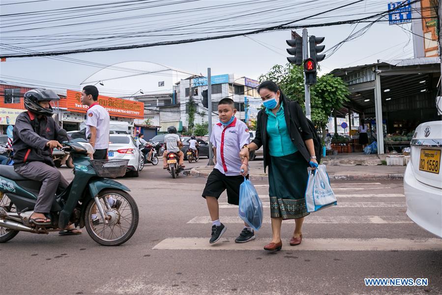 LAOS-VIENTIANE-COVID-19-SCHOOL-REOPEN