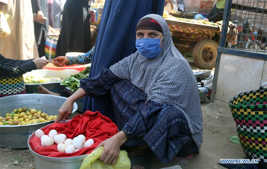 EGYPT-GIZA-COVID-19-SATURDAY MARKET