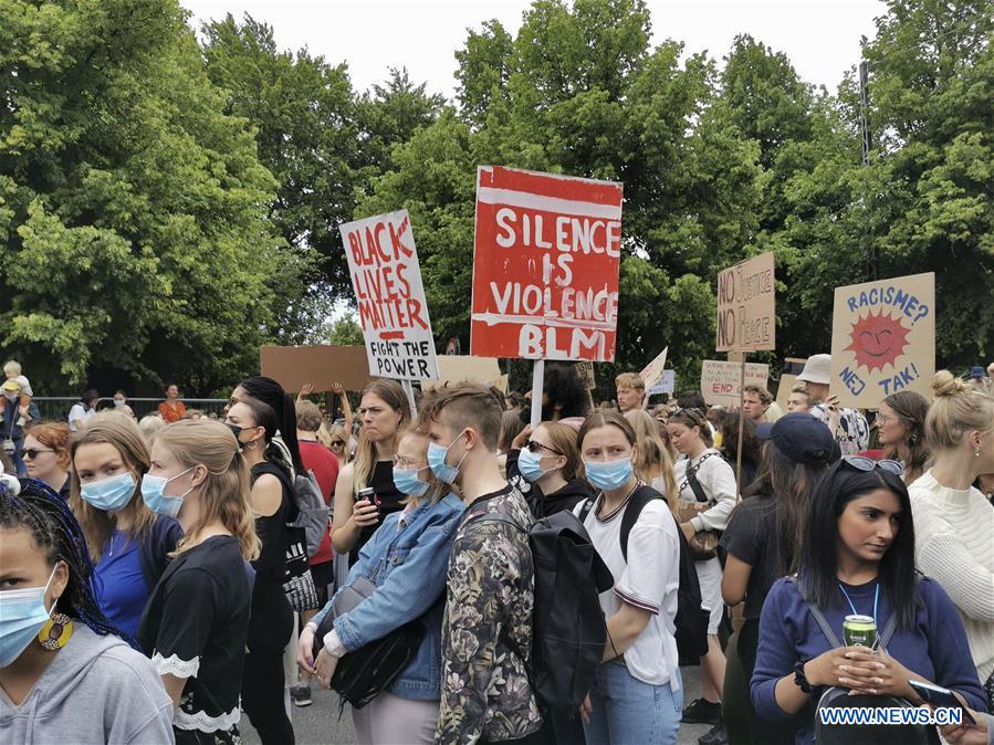 DENMARK-COPENHAGEN-BLACK LIVES MATTER-DEMONSTRATION