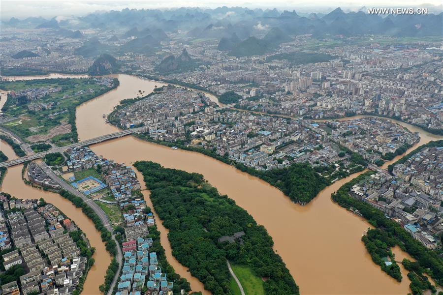 CHINA-GUANGXI-GUILIN-TORRENTIAL RAIN-LIJIANG RIVER-WATER LEVEL (CN)