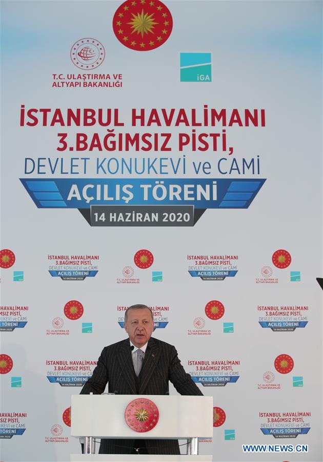 TURKEY-ISTANBUL-ERDOGAN-AIRPORT-THIRD RUNWAY-INAUGURATION