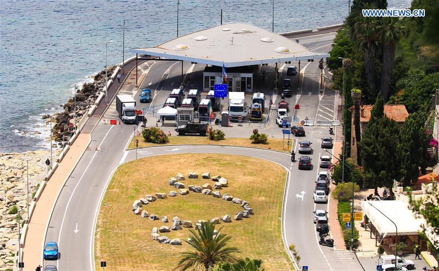 FRANCE-MENTON-COVID-19-ITALY-BORDER-REOPENING