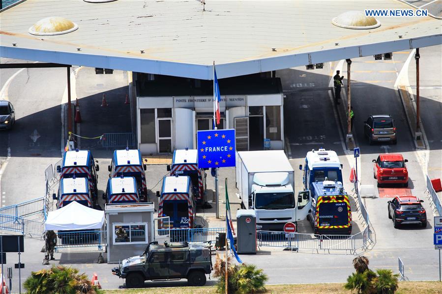 FRANCE-MENTON-COVID-19-ITALY-BORDER-REOPENING