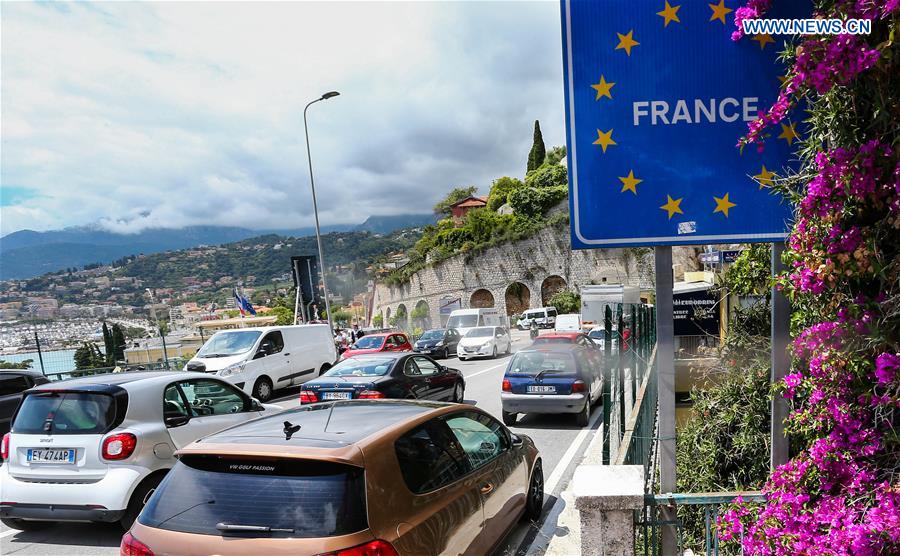 FRANCE-MENTON-COVID-19-ITALY-BORDER-REOPENING