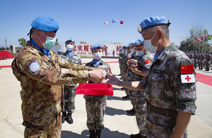 Chinese Peacekeepers In Lebanon Awarded UN Medal - Xinhua | English.news.cn