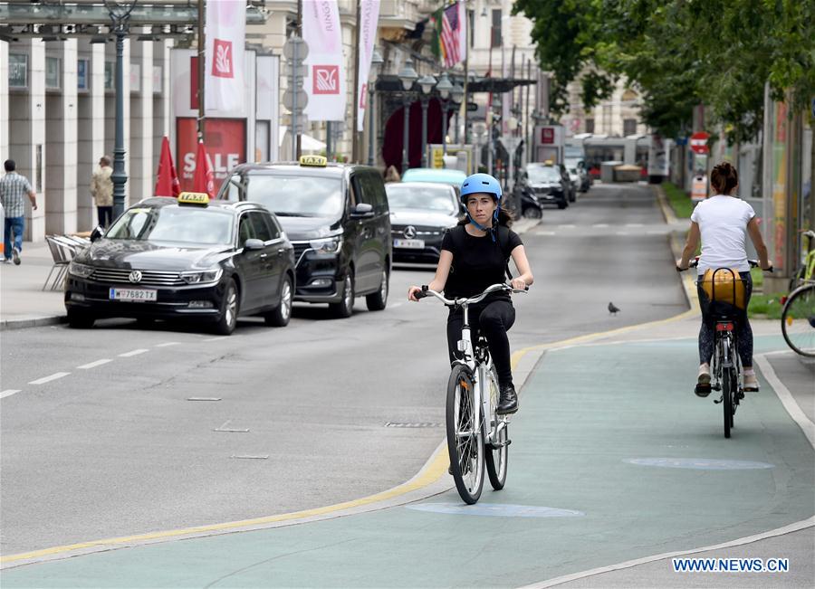 AUSTRIA-VIENNA-COVID-19-CYCLING