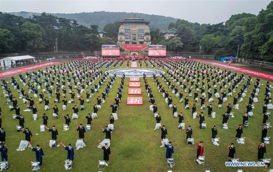 CHINA-HUBEI-WUHAN-WUHAN UNIVERSITY-COMMENCEMENT CEREMONY (CN)