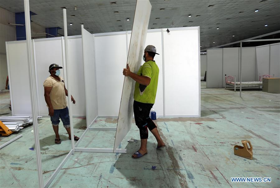 IRAQ-BAGHDAD-COVID-19-TEMPORARY HOSPITAL-CONSTRUCTION