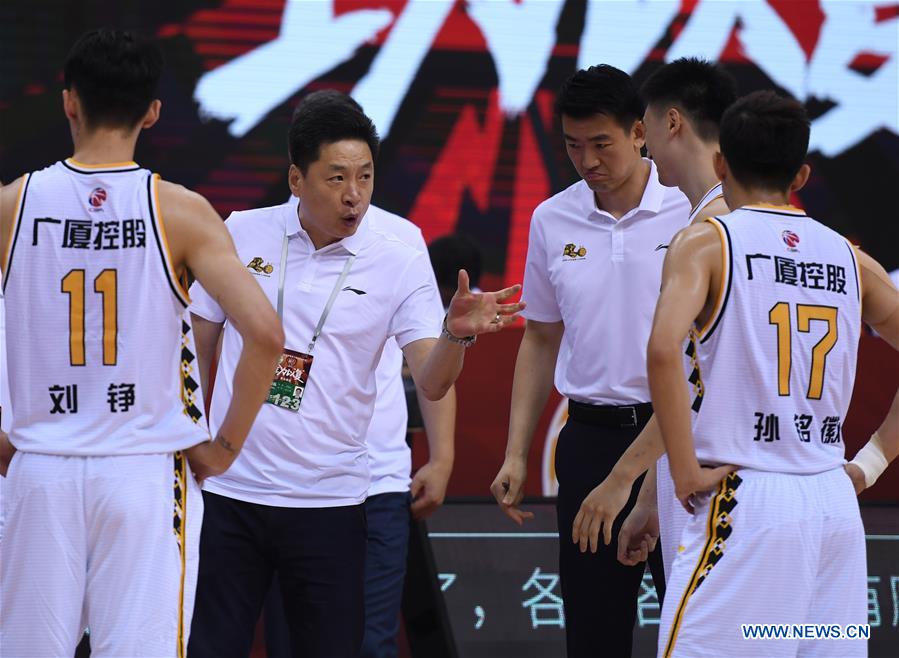 (SP)CHINA-QINGDAO-BASKETBALL-CBA LEAGUE-ZHEJIANG LIONS VS ZHEJIANG GOLDEN BULLS (CN)