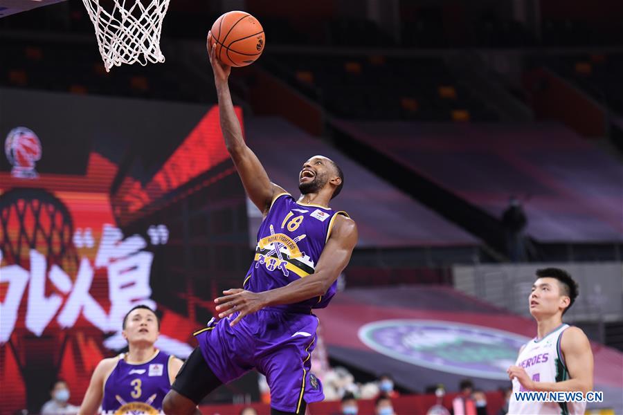 (SP)CHINA-DONGGUAN-BASKETBALL-CBA LEAGUE-BEIJING ROYAL FIGHTERS VS SHANDONG HEROES (CN)