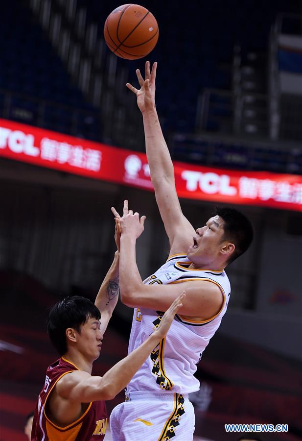 (SP)CHINA-QINGDAO-BASKETBALL-CBA LEAGUE-ZHEJIANG LIONS VS ZHEJIANG GOLDEN BULLS (CN)