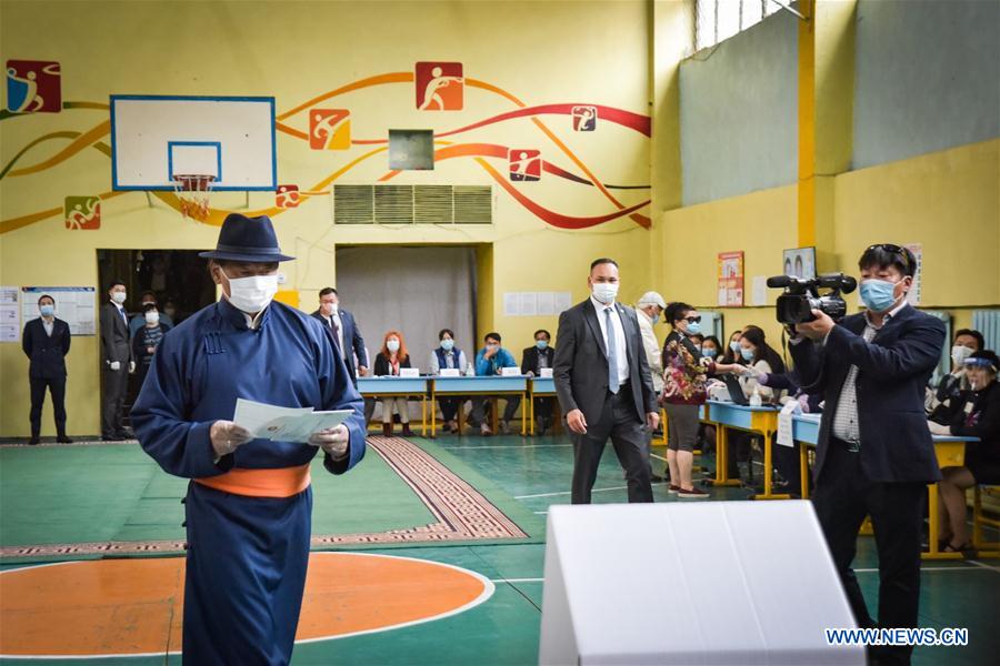 MONGOLIA-ULAN BATOR-COVID-19-PARLIAMENTARY ELECTIONS-PM