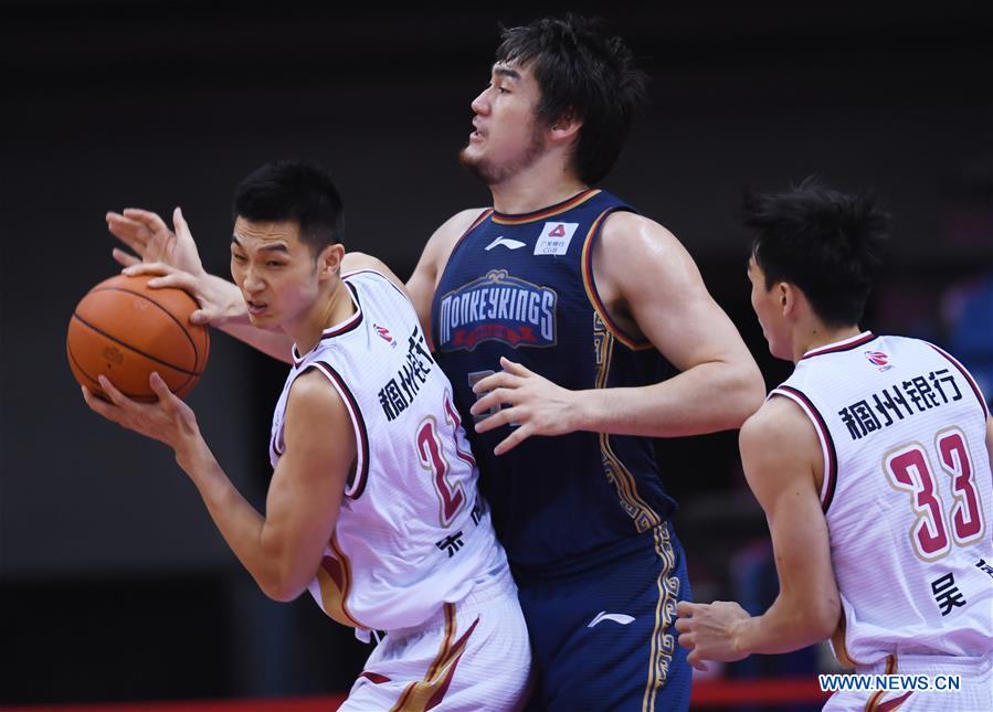 (SP)CHINA-QINGDAO-BASKETBALL-CBA LEAGUE-ZHEJIANG VS NANJING (CN)