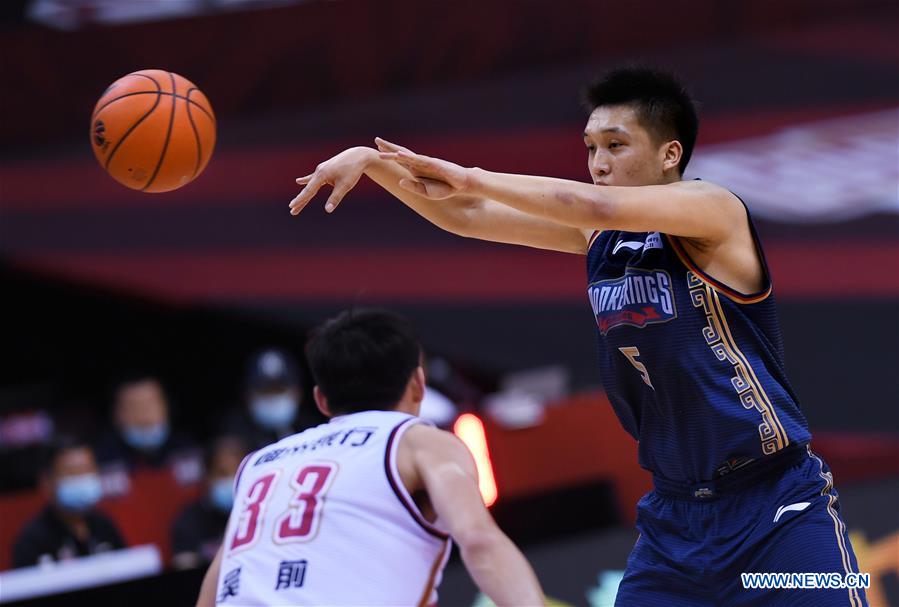 (SP)CHINA-QINGDAO-BASKETBALL-CBA LEAGUE-ZHEJIANG VS NANJING (CN)