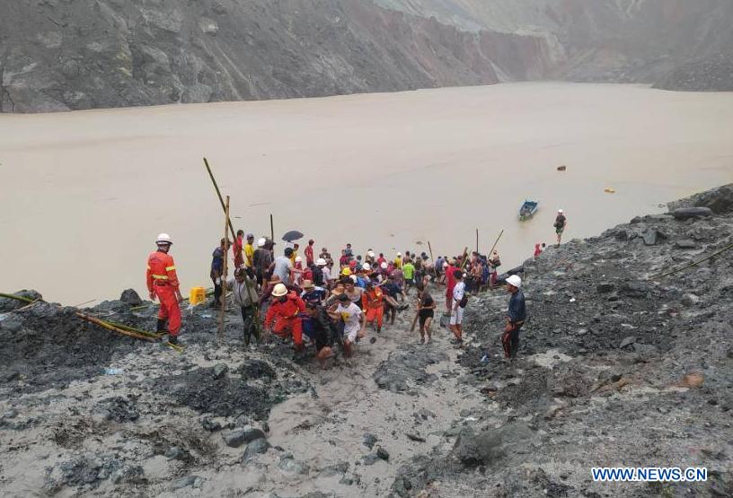 MYANMAR-HPAKANT-LANDSLIDES