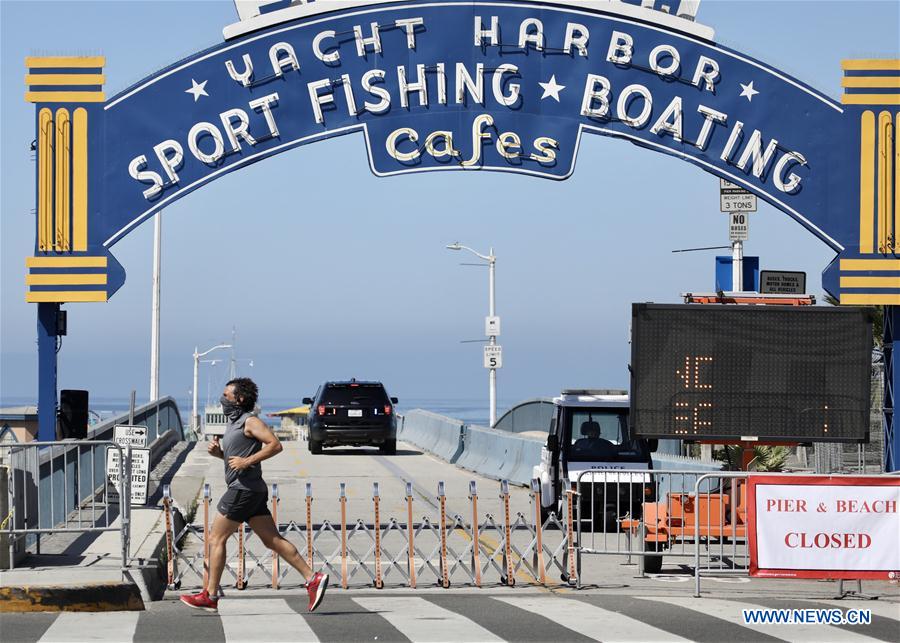 santa monica beach closed in los angeles county