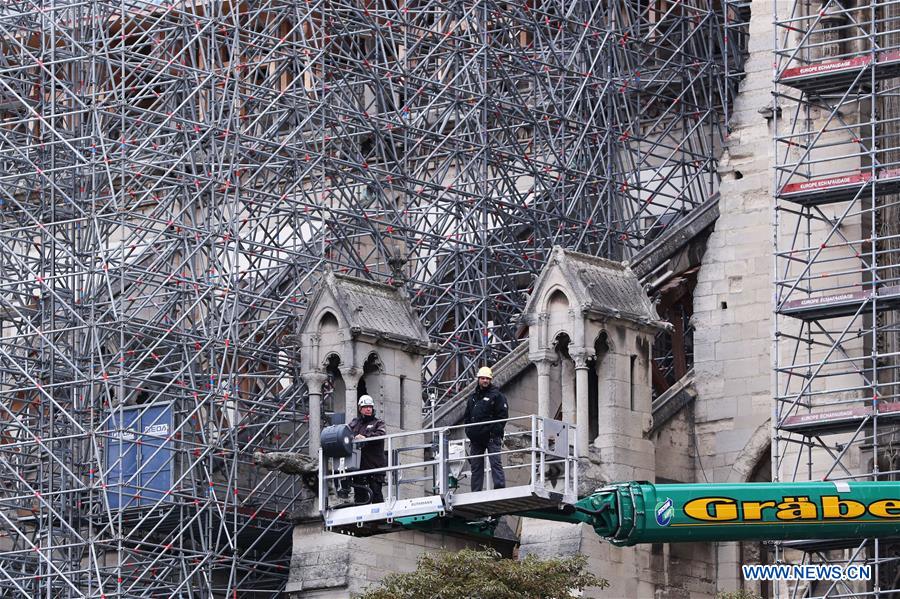 FRANCE-PARIS-NOTRE DAME DE PARIS CATHEDRAL-SPIRE-RESTORATION