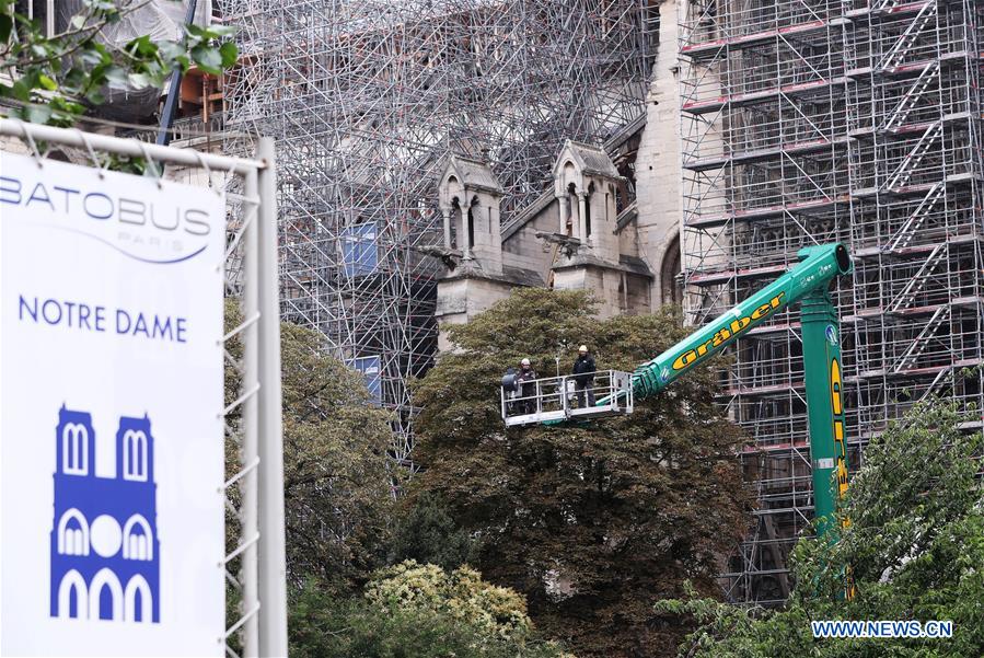 FRANCE-PARIS-NOTRE DAME DE PARIS CATHEDRAL-SPIRE-RESTORATION