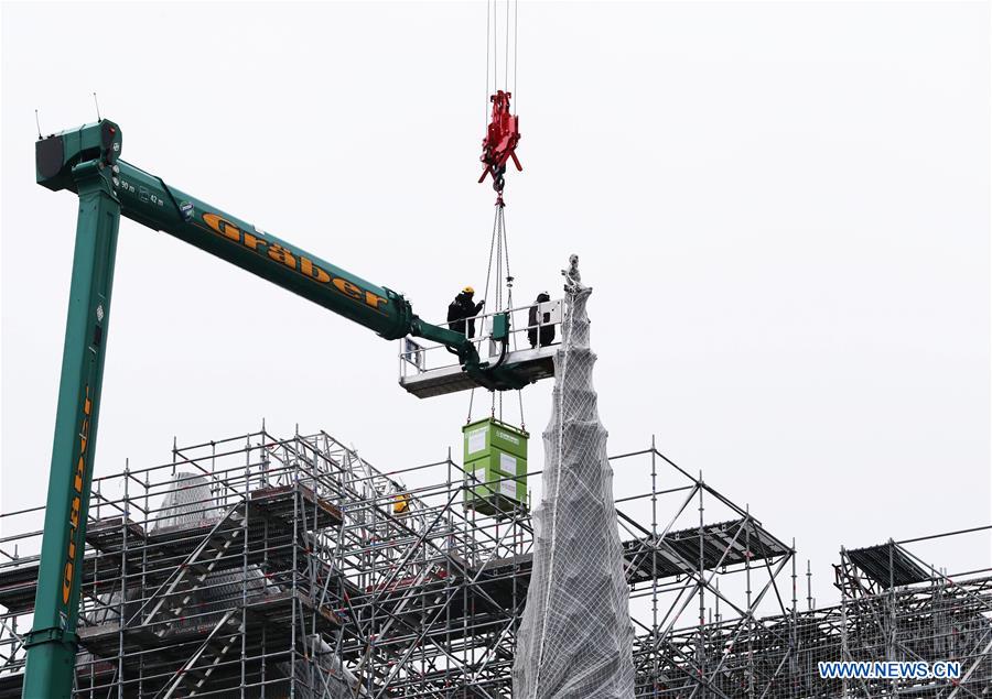 FRANCE-PARIS-NOTRE DAME DE PARIS CATHEDRAL-SPIRE-RESTORATION