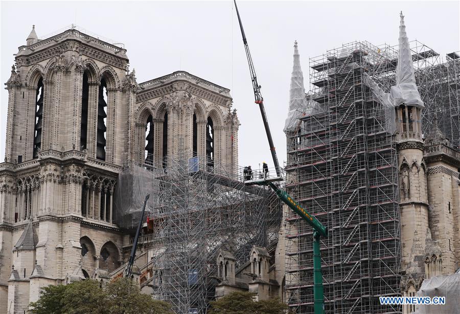 FRANCE-PARIS-NOTRE DAME DE PARIS CATHEDRAL-SPIRE-RESTORATION