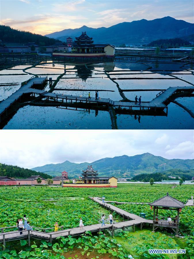 (FujianPano) CHINA-FUJIAN-PUYUAN-HISTORICAL VILLAGE-CARP TOURISM (CN)