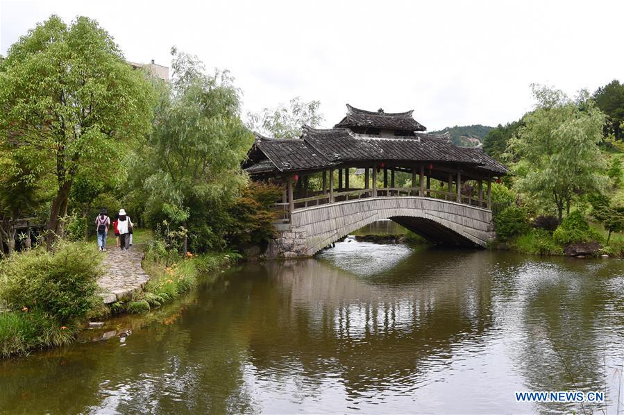 (FujianPano) CHINA-FUJIAN-PUYUAN-HISTORICAL VILLAGE-CARP TOURISM (CN)