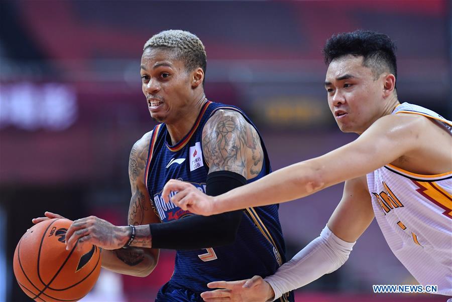 (SP)CHINA-QINGDAO-BASKETBALL-CBA LEAGUE-SHANXI LOONGS VS NANJING MONKEY KINGS (CN)