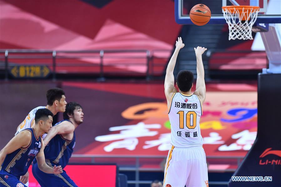 (SP)CHINA-QINGDAO-BASKETBALL-CBA LEAGUE-SHANXI LOONGS VS NANJING MONKEY KINGS (CN)