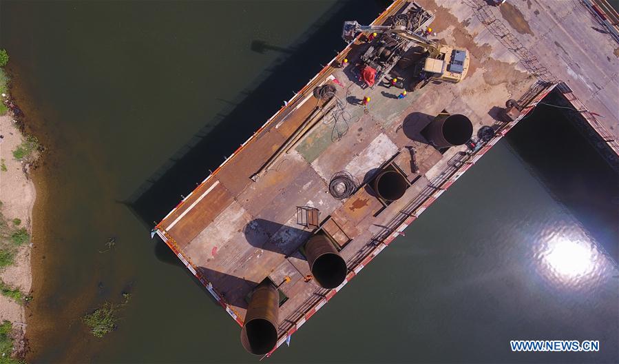 CHINA-HAINAN-WENCHANG-LINGAO-GRAND BRIDGE-CONSTRUCTION (CN)