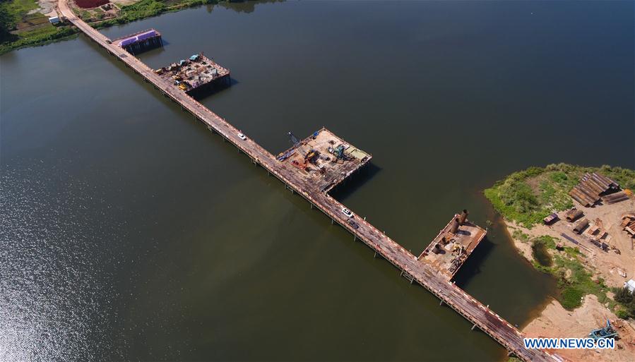 CHINA-HAINAN-WENCHANG-LINGAO-GRAND BRIDGE-CONSTRUCTION (CN)