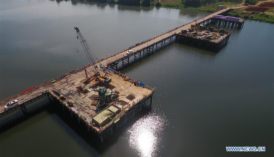 CHINA-HAINAN-WENCHANG-LINGAO-GRAND BRIDGE-CONSTRUCTION (CN)