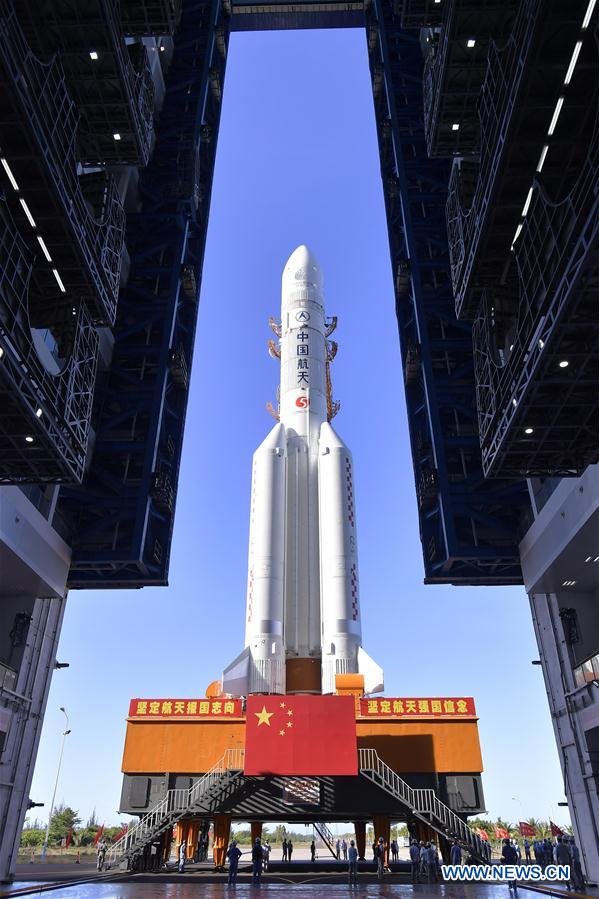 (EyesonSci)CHINA-HAINAN-LONG MARCH-5 ROCKET-LAUNCH-PREPARATION (CN)